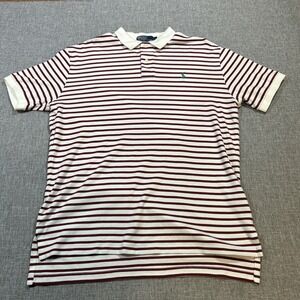 Vintage Polo Ralph Lauren Shirt Mens Large Striped Ultra Soft Preppy Heavy